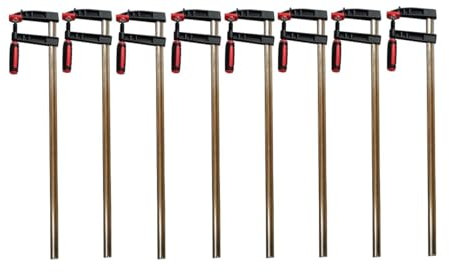 Screw Clamps 300/500/800/1000 Plastic Handle 8-Piece Set