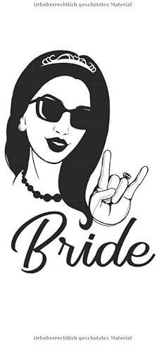 Metal Bride Notizbuch: Heavy Metal Notizheft A5 blanko Malbuch Notizblock für Braut Journal Skizzenbuch Geschenk für Frauen Heft Zeichenbuch