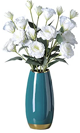 CIEEIN CIEHT Vaso di ceramica Accessori per la casa Decorazioni per il soggiorno Bar decorazione del caffè Stile semplice Phnom Penh verde scuro L 24cm di altezza