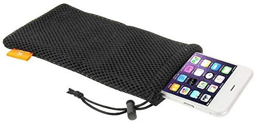 DFV mobile - Nylon Mesh Pouch Bag with Chain and Loop Closure für Hammer Explorer PRO (2020) - Black