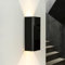 Wandleuchte GU10 Innen, Flurlampe Wand, Schwarz, Indirekte Beleuchtung Wand, Up and Down Leuchten Innen, Wand Lampe, Wandlampe Schlafzimmer, Treppenhaus, Flurlicht