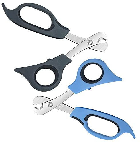 LATRAT 2 Stück Tablettenteiler Schere Pille Schere Schneider mit Edelstahl Klinge und Ergonomisch Griff, für Genau Dosierung von Klein Groß Pille Tablette