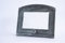 Euro Sezam - Puerta de horno de hierro fundido de plata vieja - Puerta de horno maciza gruesa para diestros - Puerta de horno de pizza - DZP15 - Puerta simple con ventana de vidrio - 372x320 mm