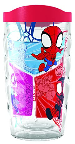 Tervis Marvel Spider Man Spidey and Friends Made in USA Double Walled Insulated Tumbler, 10 oz Wavy, Classic