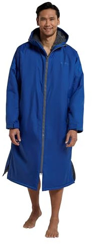 Mountain Warehouse Tidal Mens Waterproof Changing Robe - Windproof & IsoTherm Swimwear with Taped Seams & UPF 50+ - For Spring Summer Beach, Swimming & Pool Blue XL