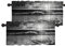 Batmerry Black Ocean Wave Valance Curtains, White Nature Window Treatment Kitchen Valances Multilayer Polyester Blackout for Living Room/Bathroom, 2 Pack 52x18 inches