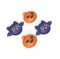 PlayVital Joystick Covers for Nintendo Switch/OLED/Lite, Thumb Grips Caps for Switch Lite, Halloween Pumpkin Bat
