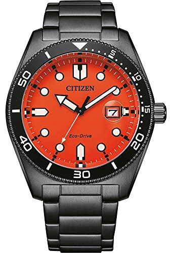 CITIZEN Herren Analog Quarz Uhr mit Edelstahl Armband AW1765-88X