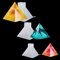 DIYBravo 3 Stück Pyramide Epoxidharz Silikonform für Ringhalter Ornament Resin Formen Würfel Formen Prismatischer 3D Harz Schmuckhalter