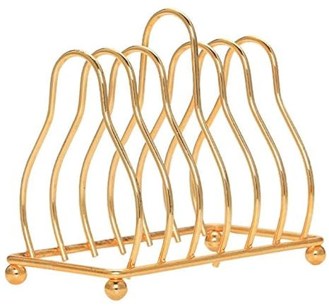 6 Slice Stainless Steel Toast Rack,Toast Rack Bread Loaf Slice Holder Stand Table Serving