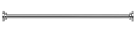 Barre de douche extensible - Argent - 66 cm à 99 cm - Universel - Barre de douche sans perçage - Barre de douche réglable - Barre de rideau de douche - Tringle à rideau