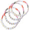 Papierdrachen 4 Perlen-Armbänder in sanften Pastelltönen - perfektes Accessoire für die Junggesellinnenfeier - tolle Geschenkidee für einen unvergesslichen Tag - TEAM BRIDE - Set 11