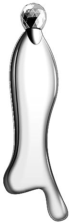 Gesicht Massagegerät, Gua Sha Massagewerkzeug Edelstahl, Gesicht Roller Massage, Gesichtsroller, Gesichtslifting Massager, formend, straffer, Anti-Falten, Muskelentspannung (A)