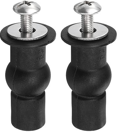 QUARKZMAN 1 Set M6 Toilettensitz Scharniere Schrauben Scharnier Bolzen Schrauben Toilettensitz Befestigungen für Oberteil Montage Ersatzteile Kit (Unterlegscheibe Durchm: 16mm/0.63)