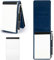 FINEASY 4 Stücke Mini Notizblock Halter Set A7 PU Leder Notizbuch mit 2 x Notizblöcke & 1 x Mini-Kugelschreiber Reporterblock Einschubfach blanko Block Unliniert Abreißbar (blau)