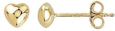 Ohrstecker Ohrringe Herz in Echt 585 Gold klassische, schlichte Ohrringe Herze Ohrschmuck mit Zirkonia Steine Damen Schmuck Goldstecker in Gelbgold inkl. Schmucketui | JC Trauringe 8530
