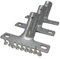 BaWoTec 3 x Metallstielhalter 24 mm inkl. Schrauben, Stielhalter für handelsübliche Besenstiele mit Ø 24 mm, verzinkt, Besenstielhalterung