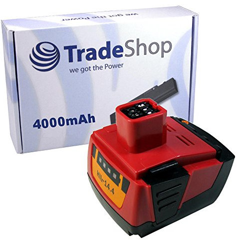 Trade-Shop Li-Ion Akku 14,4V 4000mAh kompatibel mit Hilti SF-144-A SFH-144-A SFL-144-A SID-144-A 144-A SIW-144-A CPC-14.4V B144 B-144