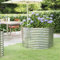 Pozsne - Cama elevada, de jardín, 100 x 100 x 68 cm, acero recubierto de polvo, maceta para plantas, jardinera exterior, decoración para patio, bandeja de flores, gran espacio, lo suficientemente