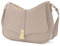 Prettyzys Halbmond-Umhängetasche für Damen, Vintage, Retro, veganes Leder, Clutch, Tragetasche, Umhängetasche, Handtasche für Damen, Taupe