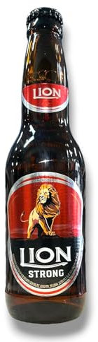 Lion Strong Bier 6 x 0,33l- Starkbier aus Sri Lanka mit 8,8% Vol.- Inklusive Haus der Biere Berlin Bierdeckel (6 Flaschen)