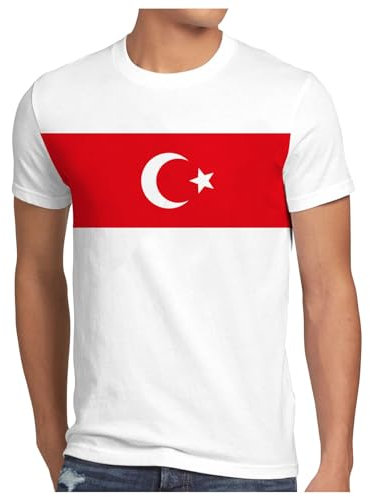 Türkei Trikot Herren Tshirt EM 2024 Fußball Fan Shirt Türkei Europameisterschaft Shirt Fanartikel Fan-Outfit T-Shirt Rundhals Kurzarm