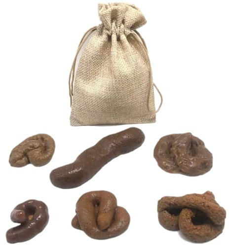 ZKGYUS Falsch Poop,Realistische Gefälschte KackhaufenTurd,6 Verschiedene Formen Kacke, Unfug Schwimmend Gefälschte Fake Poop Spielzeug