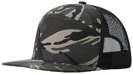 MNRIUOCII Baseball Cap Sommer Herren Basecap Outdoor Verstellbar Sport Kappe Sonnenhut UV Schutz Basecap Neue 7-teilige Stoff Mesh Hut Trucker Kappe Kappe atmungsaktiv Sonnenschirm Baseballmütze Hut