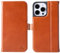 Snakehive Leather Wallet for iPhone 15 Pro Max - Real Leather Wallet Phone Case with Viewing Stand and Card Holder - Flip Folio Cover with Card Slots (Tan)