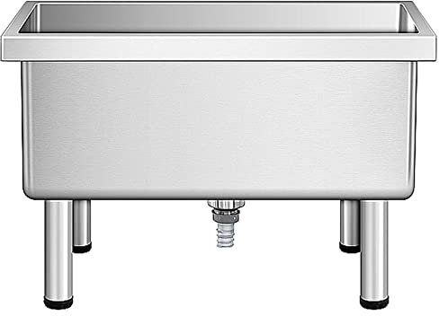SaryEdge Lavandino per mocio con Montaggio a Pavimento, lavello per bucato Domestico, Vasca di Servizio, Piscina per mocio con Filtro per Cucina, Ristorante, (80 cm (31,5 Pollici)