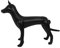DECOMELODY Haustierkleidung gruseliges professionelles Tiermodell hundezubehör aufblasbares Tier Schaufensterpuppe für Hunde Ausstellungsstand für Hundekleidung PVC Black