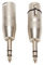 Yctze 2 Piezas de 1/4 de Pulgada TRS Al Adaptador Xlr, 6.35 Mm Estéreo Masculino a Xlr Conector Sonido Equilibrado Femenino y Masculino