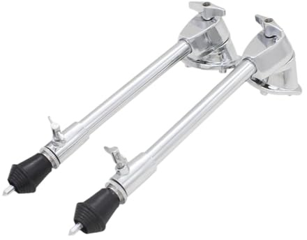JISADER 2 Stück Bass Drum Beine Einstellbare Stilvolle Sleek Riser Boden Fuß Halterung