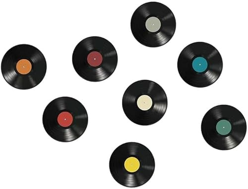Bunte Vinyl-Wandaufkleber, Albumcover-Poster, Vintage-Schallplatten-Aufkleber, Vintage-Stil, ästhetische 70er-, 80er-, 90er-Jahre-, Rock-&Roll-Musikzimmer-Dekoration für Zuhause, Schlafzimmer