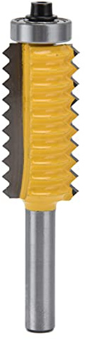 Finger Joint Router Bit aus 45# Stahl, V - Fräser für Fingerzinkenverbindungen, 8 mm Schaft, CNC - geschliffen auf 600 Grit, für präzises Leimen und Fräsen (8*41mm)