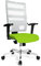 Topstar X-Pander 959TT353, Bürostuhl, Schreibtischstuhl, inkl. höhenverstellbare Armlehnen, Netzbezug, Bezugsstoff, apfelgrün/weiß