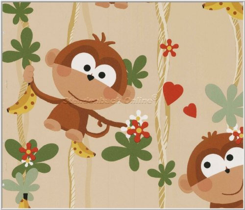 Tapete Cheeky Monkey Affe Urwald