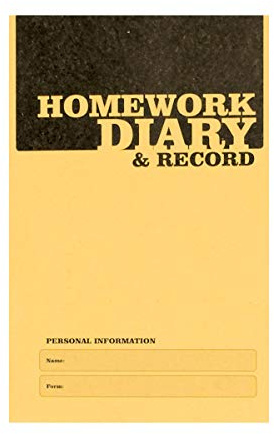 Silvine A6 Homework Diary - Yellow (Pack of 20)