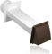 Spares2go External Wall Vent Cowl Kit for Panasonic Vented Tumble Dryers (Brown)