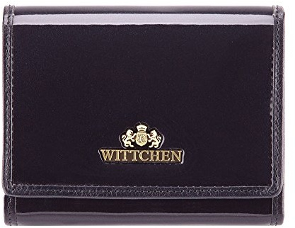 WITTCHEN Geldbörse aus Rindsleder | Kollektion: Verona | verschließt mit Druckknopf | aus hochwertigen Materialien | elegant und klassisch | 12x9.5 cm