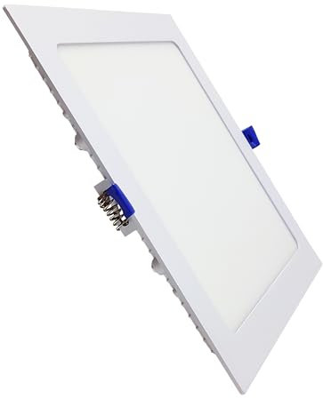LED ATOMANT LED Einbaustrahler Downlight Quadratisch 225mm 20W, CCT (Farbwahlschalter Warmweiß, Neutralweiß oder Kaltweiß), Durchmesser 205mm, 1800 Lumen, Inklusive Treiber