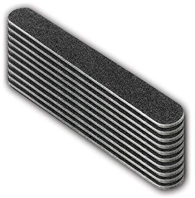 The Edge Duraboard Lime 240/240 Gravier Limes Noir Droit Clou Tampon Paquet de 10