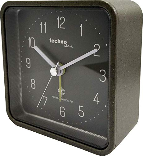 Technoline WT775 klassischer, analoger Funkwecker mit Gehäuse in Beton-Optik