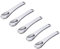 Milisten 5pcs Mini Cosmetic Spatula Scoop, Metal Makeup Spoon Spatula, Beauty Scoop Spatula for Facial Cosmetic, Face Cream Mask (Silver)