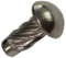 AERZETIX: Lot de 50 Rivets Fausse-vis Type U Ø2.89mm, Longueur 6.35mm, à tête Demi-Ronde, Acier A2 - C43496