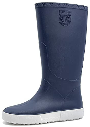 Boatilus Nautic, stivali da pioggia unisex per bambini, Blu (Rosso marina), 39 EU