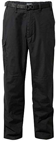 Craghoppers Men's Kiwi Classic Walking Trousers Relaxed Fit Hiking Pants Black 40