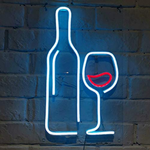 Jinson well Kelch Wein lampe neon zeichen wand, führte dekor nachttischlampen, neon zeichen hochzeit schlafzimmer tabelle geschenk kinder spielzeug dekor dekorationen zum geschenk