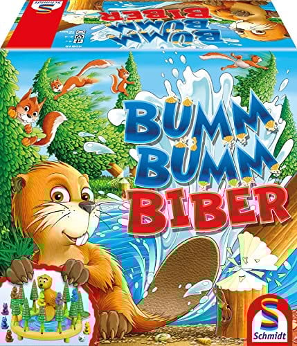Schmidt Spiele 40618 Bumm Bumm Biber, 3D Action Kinderspiel