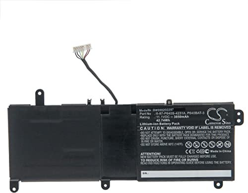 vhbw Akku kompatibel mit Schenker XMG P407-SRW, XMG P407-YHZ Notebook (3850mAh, 11,1V, Li-Ion)